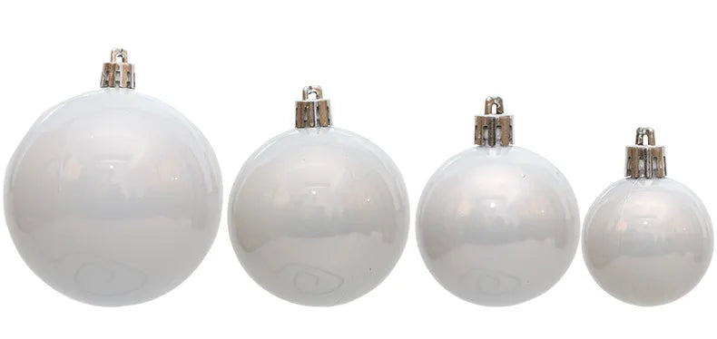 Enfeites de bola de natal 4-8cm 36 peças, luz pérola, árvore de natal, decoração de festa
