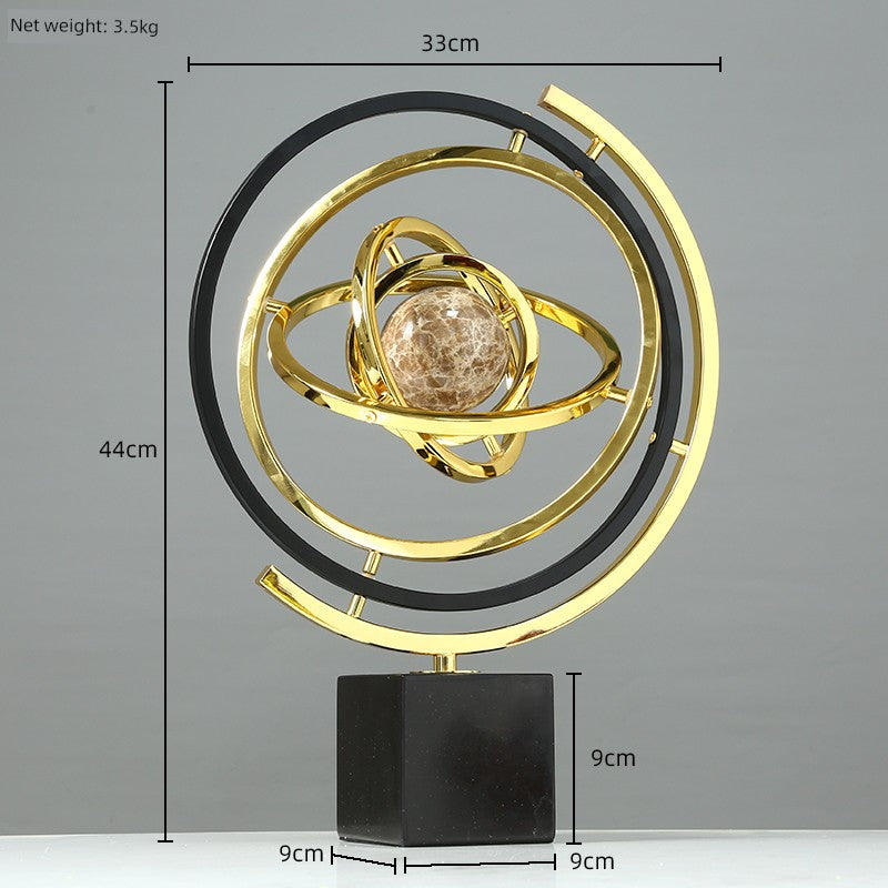 Ornamentos de arte em esfera de cristal para sala de estar