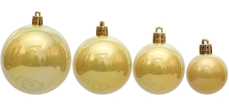 Enfeites de bola de natal 4-8cm 36 peças, luz pérola, árvore de natal, decoração de festa