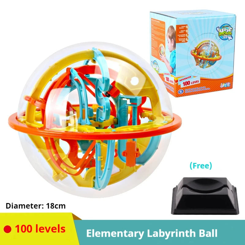 168 3D labirinto mágico intelecto bola esfera globo brinquedos para crianças