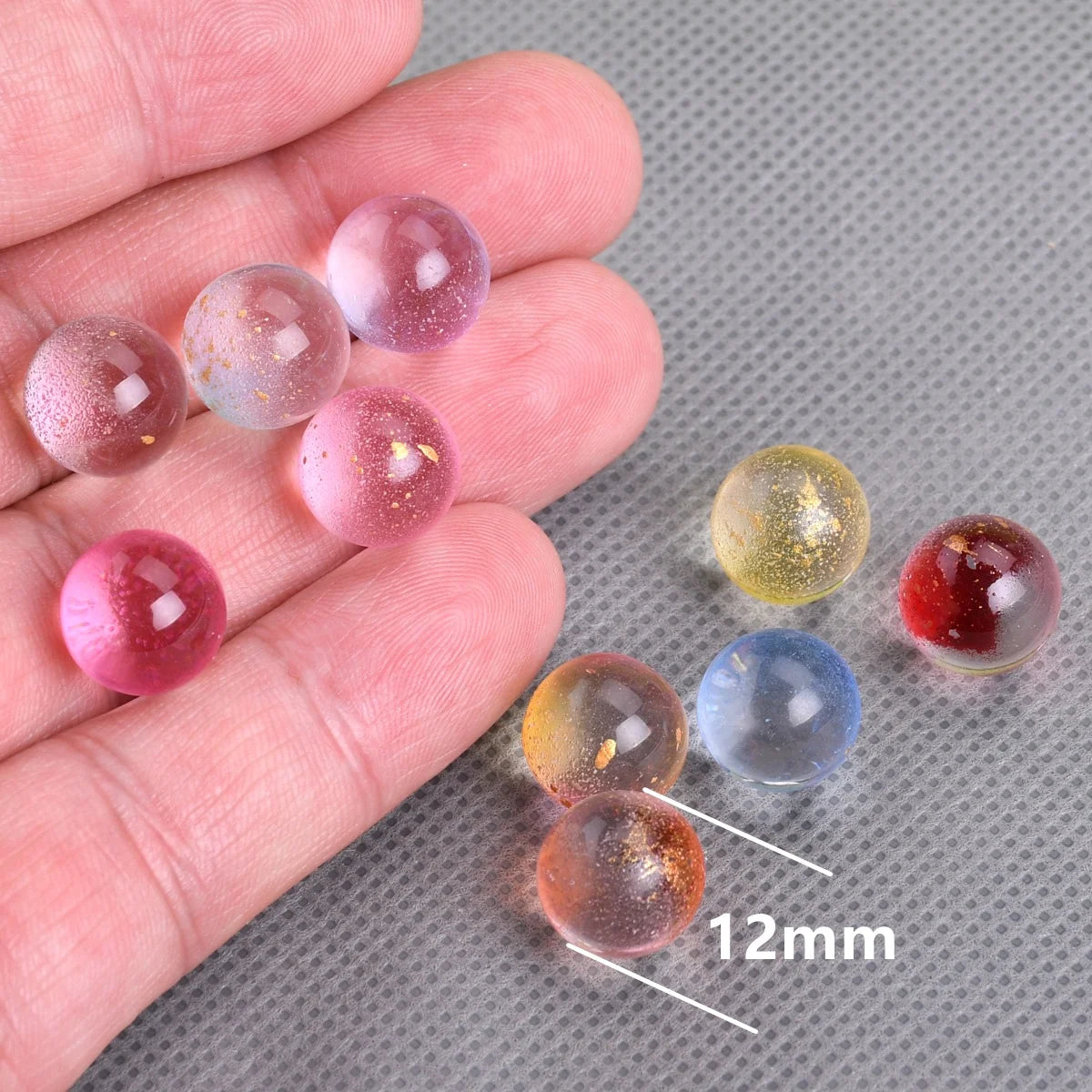 10 pçs bola redonda 10mm 12mm sem furo esfera cristal soltas para fazer jóias e artesanato.