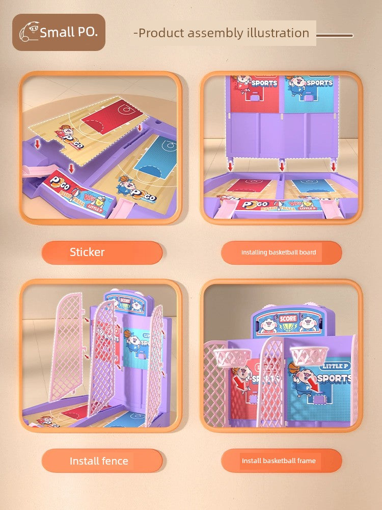 Mesa de tiro correspondência interativo duplo basquete brinquedos