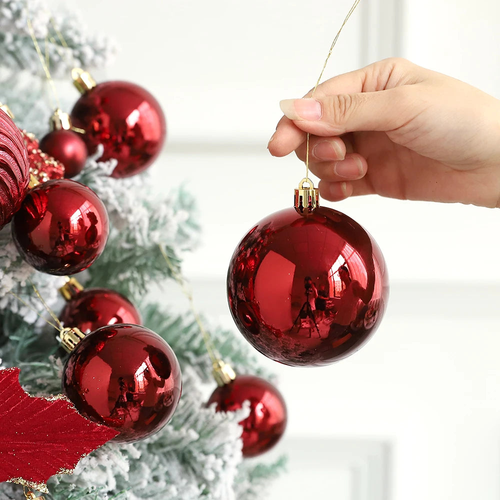 bola de natal ornamentos esferas 53/54 pçs 21cm