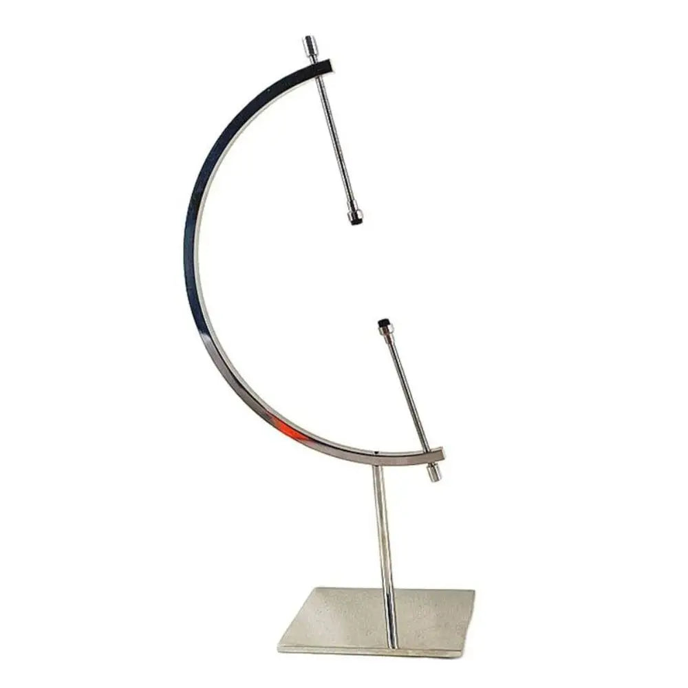 1 pçs esfera de cristal base metal globo forma ouro prata moda suporte