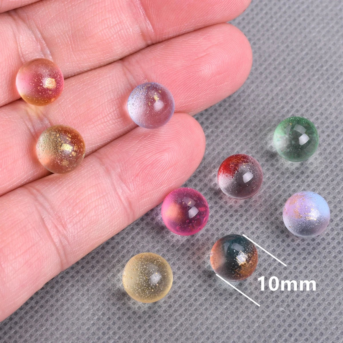 10 pçs bola redonda 10mm 12mm sem furo esfera cristal soltas para fazer jóias e artesanato.