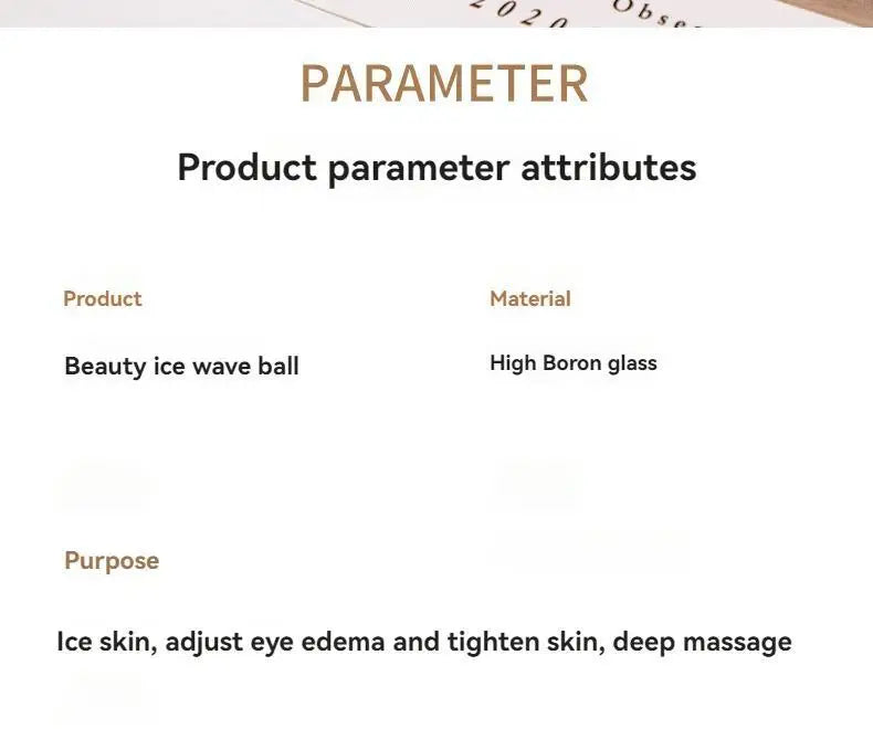 2 pçs lce globos para tratamentos faciais bolas de resfriamento para rosto