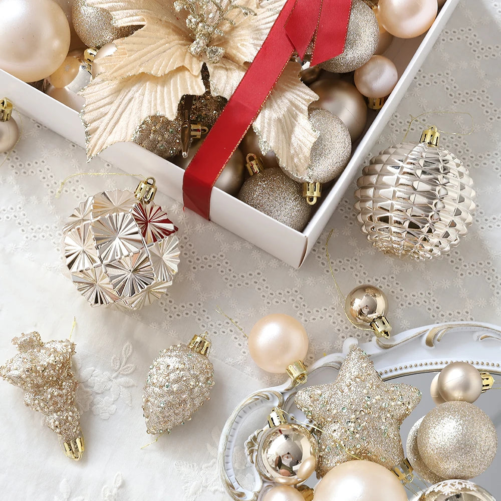 bola de natal ornamentos esferas 53/54 pçs 21cm