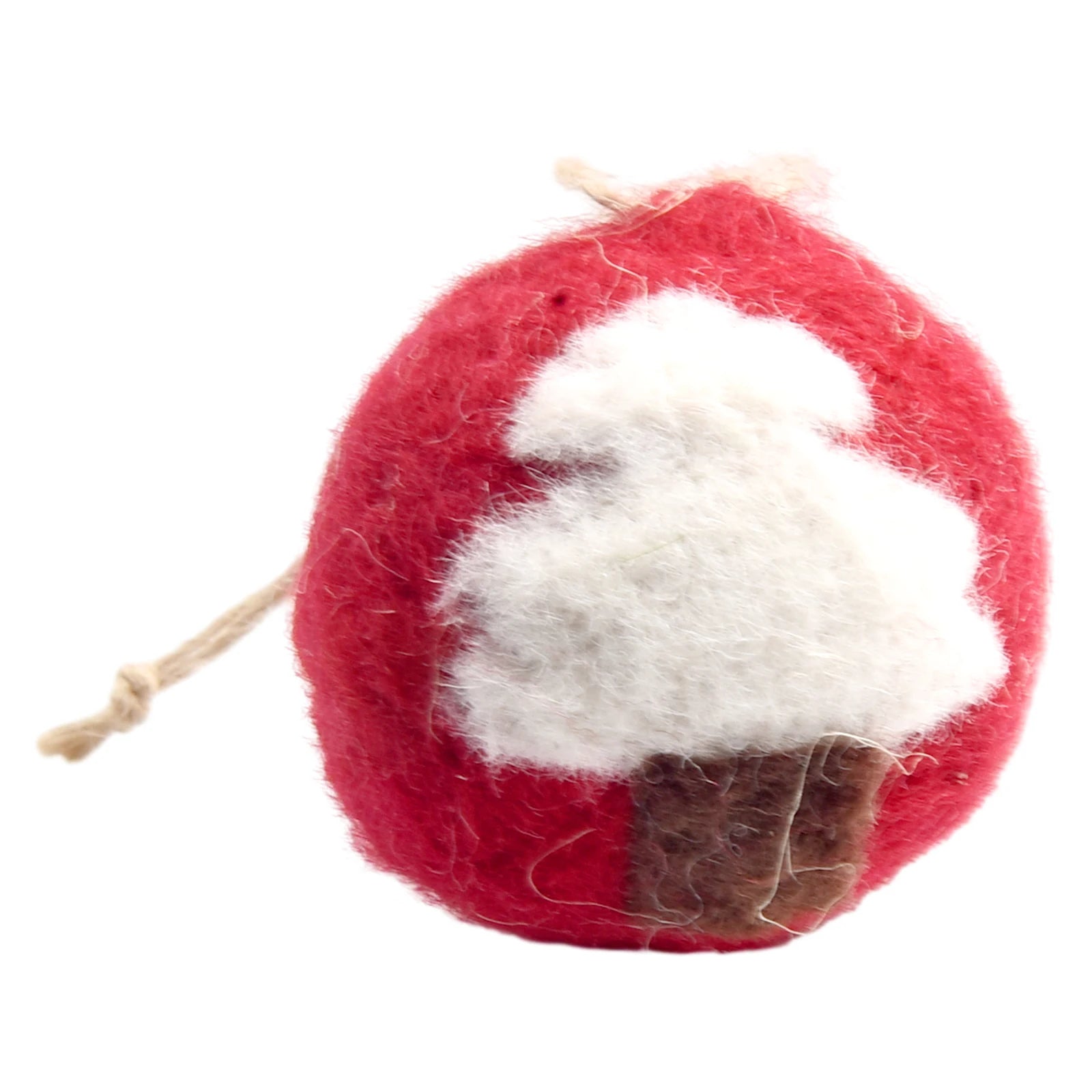 6/36 pçs bolas de natal bola de feltro de lã globo de neve decorações de árvore