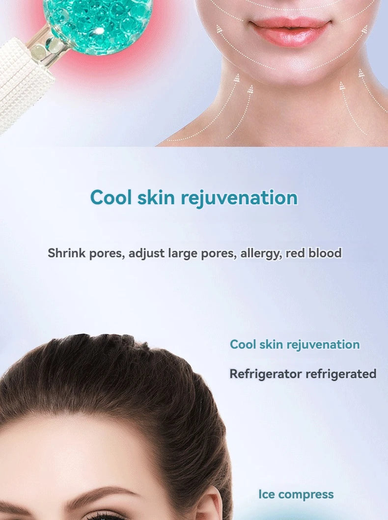 2 pçs lce globos para tratamentos faciais bolas de resfriamento para rosto