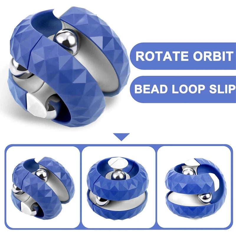 Bola de órbita de descompressão fidget anti estresse brinquedo sensorial pista pinball dedo girador infinito cubo