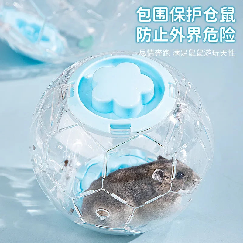 Brinquedo de hamster, bola de corrida, roda de rolamento, pequenos produtos para animais de estimação