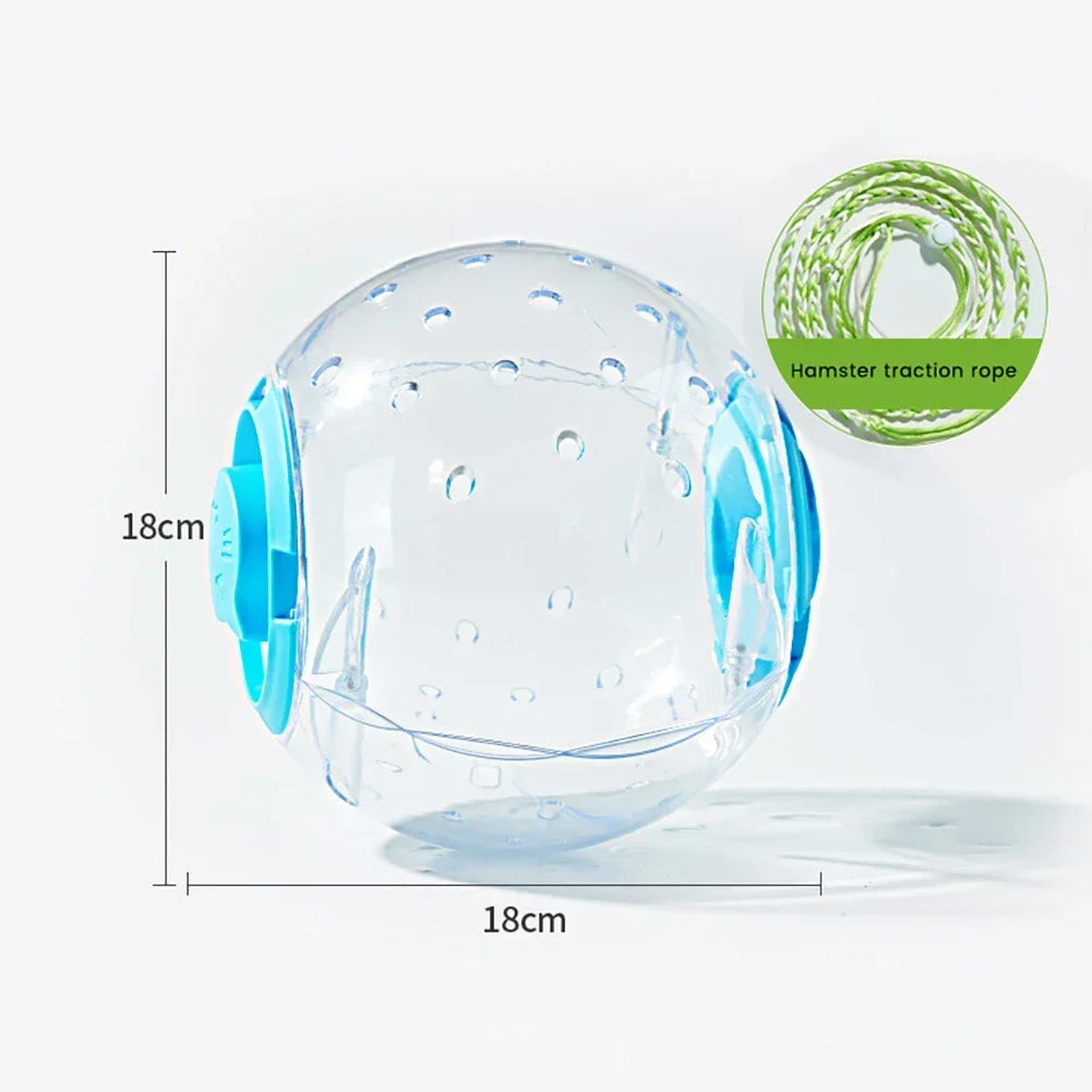 Bola de exercício de hamster transparente, roda de bola de corrida para animais pequenos 14cm/18/cm