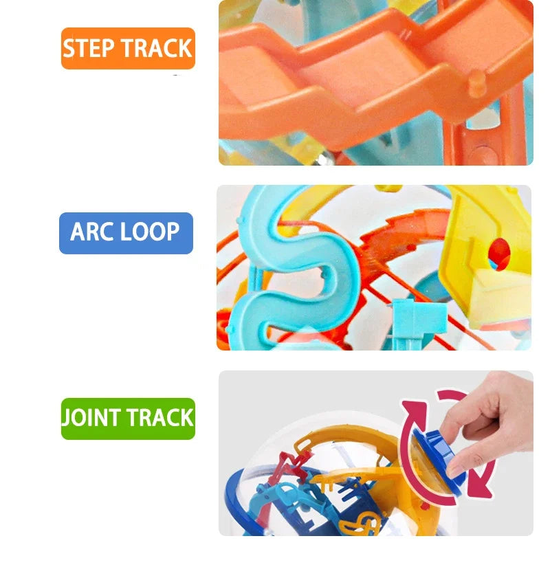 168 3D labirinto mágico intelecto bola esfera globo brinquedos para crianças