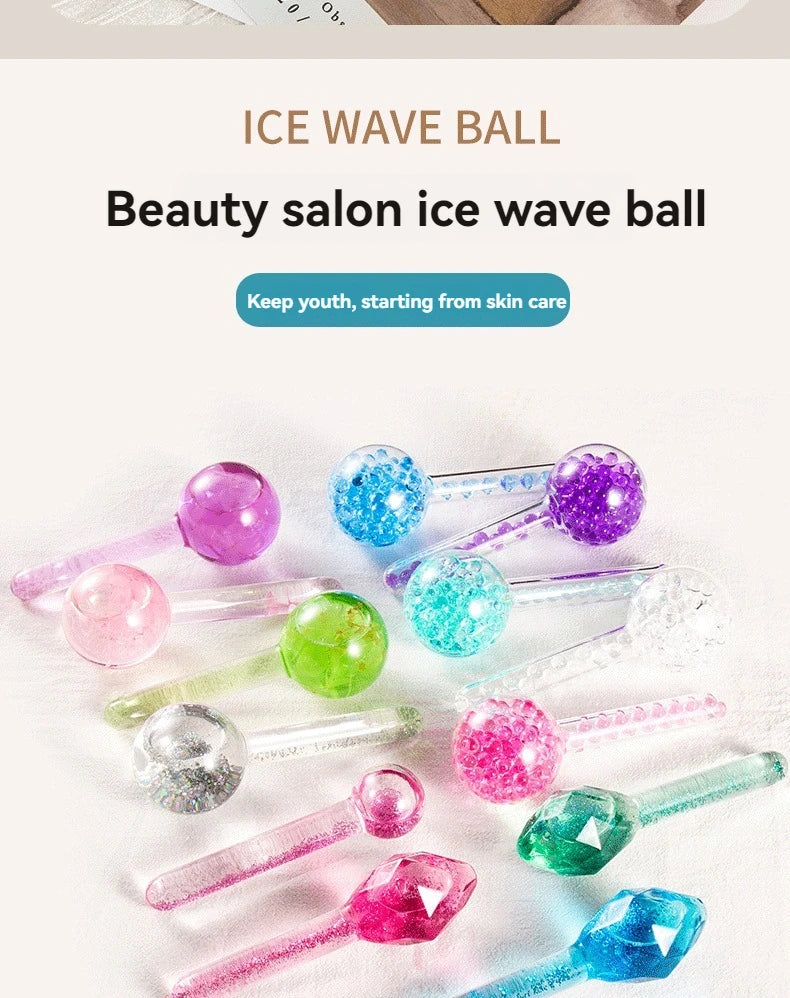 2 pçs lce globos para tratamentos faciais bolas de resfriamento para rosto