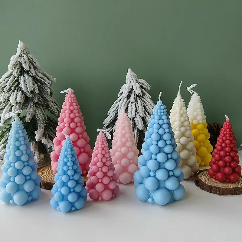 Vela de decoração natalina Bola árvore de natal aromaterapia