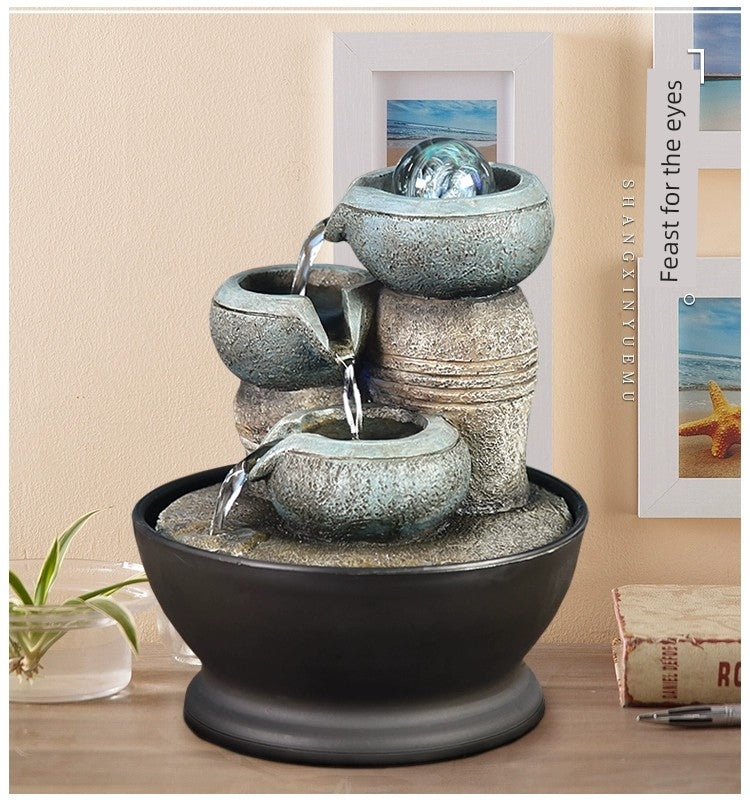Fonte de decoração para sala de estar feng shui