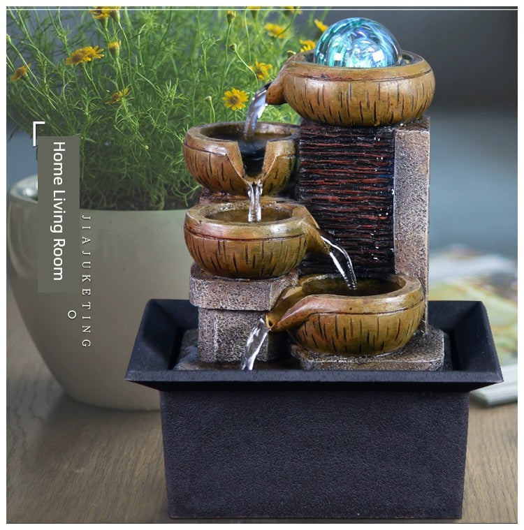 Fonte de decoração para sala de estar feng shui