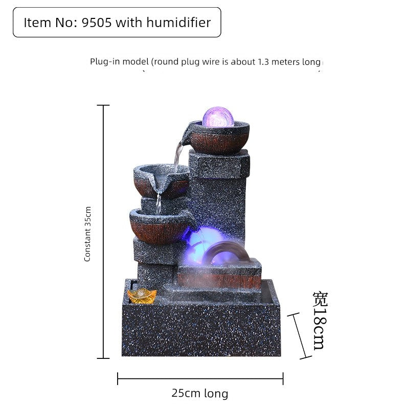Fonte de decoração para sala de estar feng shui