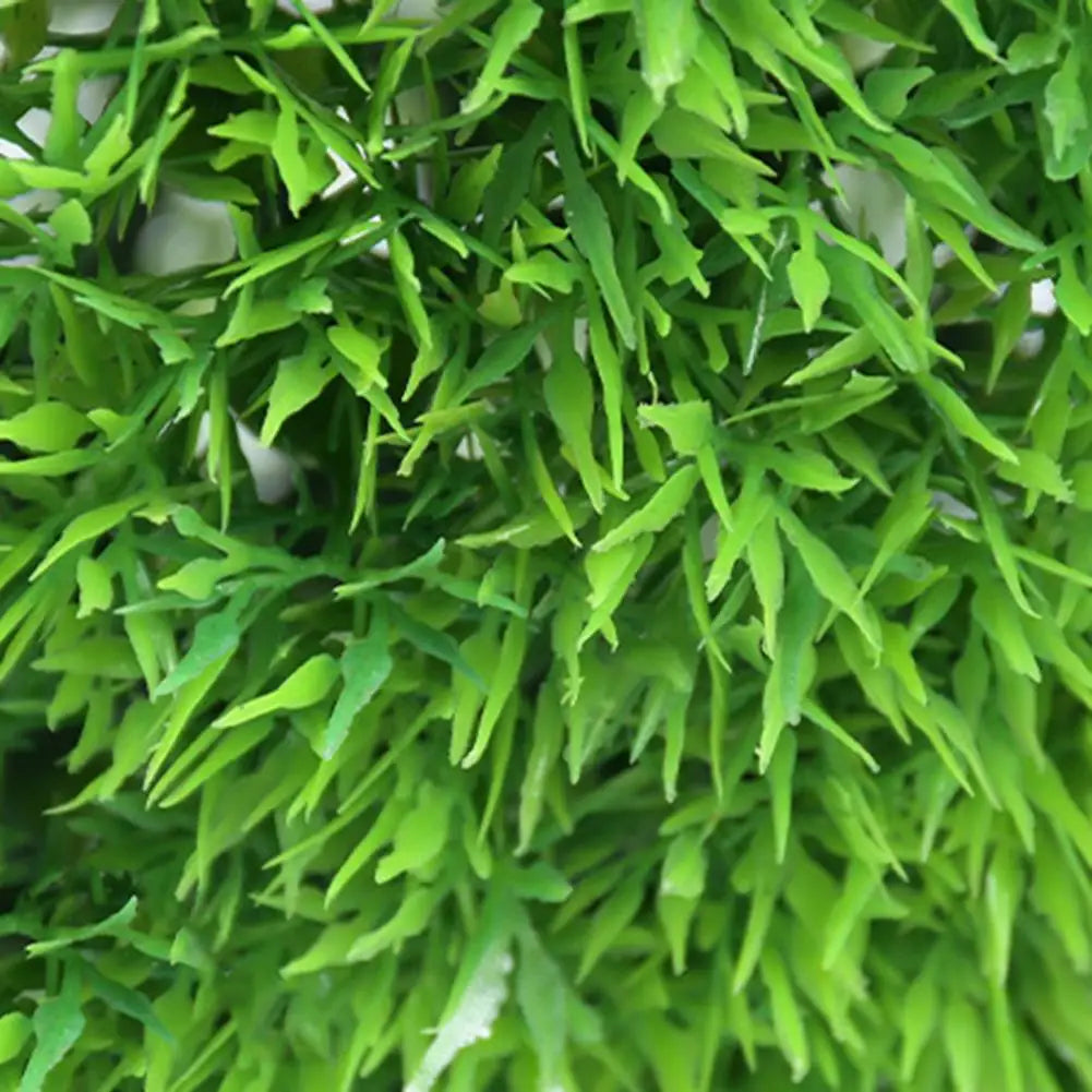 1pc folhas verdes esfera planta artificial topiária bola resistente uv jardim