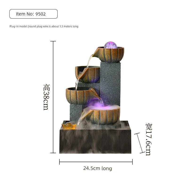 Fonte de decoração para sala de estar feng shui