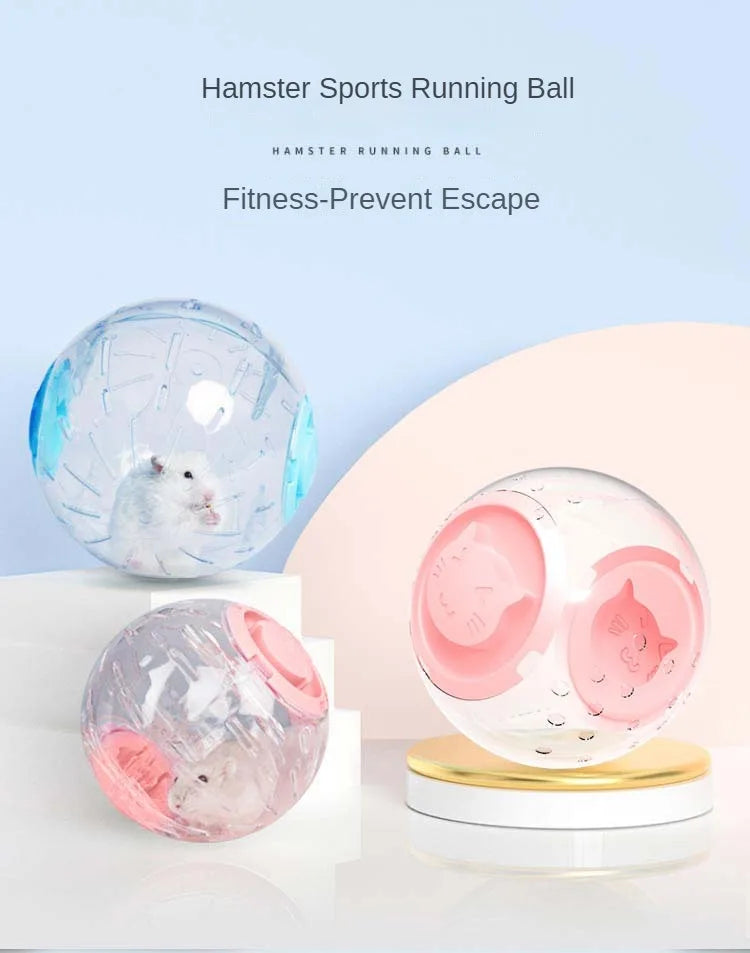 Bola de exercício de hamster transparente, roda de bola de corrida para animais pequenos 14cm/18/cm