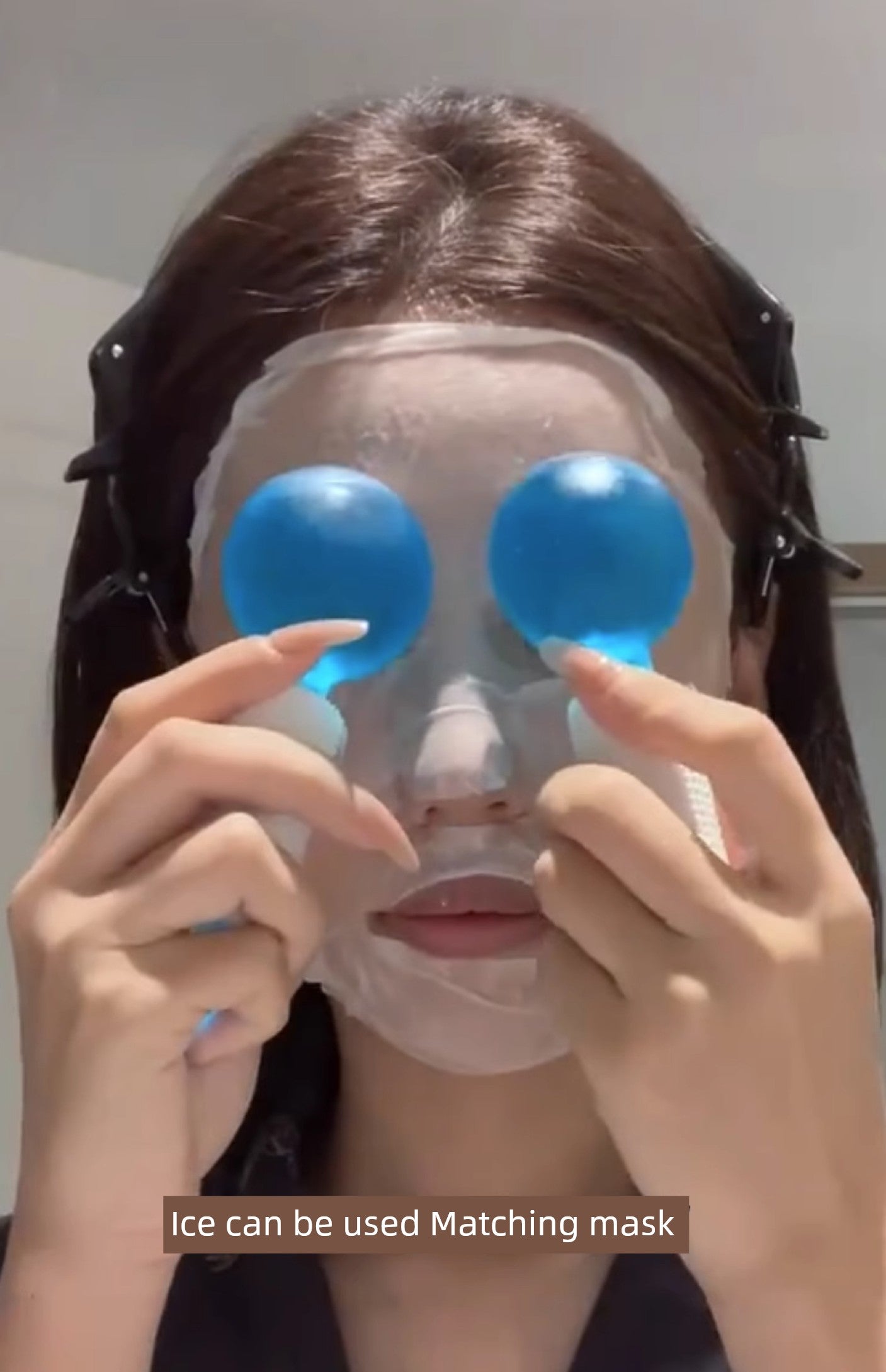 Instrumento de beleza para cuidados com a pele e massagem com ondas de gelo
Esfera cromoterapia