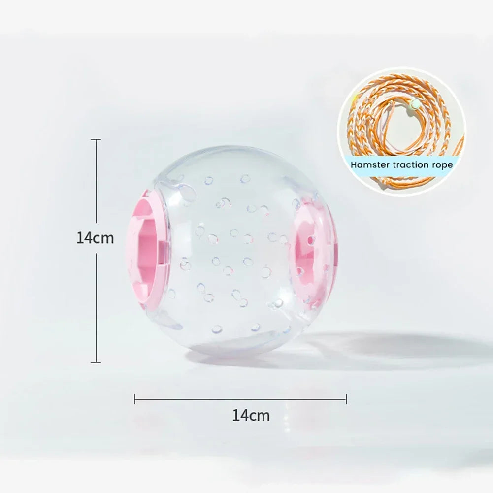 Bola de exercício de hamster transparente, roda de bola de corrida para animais pequenos 14cm/18/cm