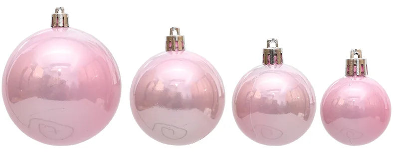 Enfeites de bola de natal 4-8cm 36 peças, luz pérola, árvore de natal, decoração de festa