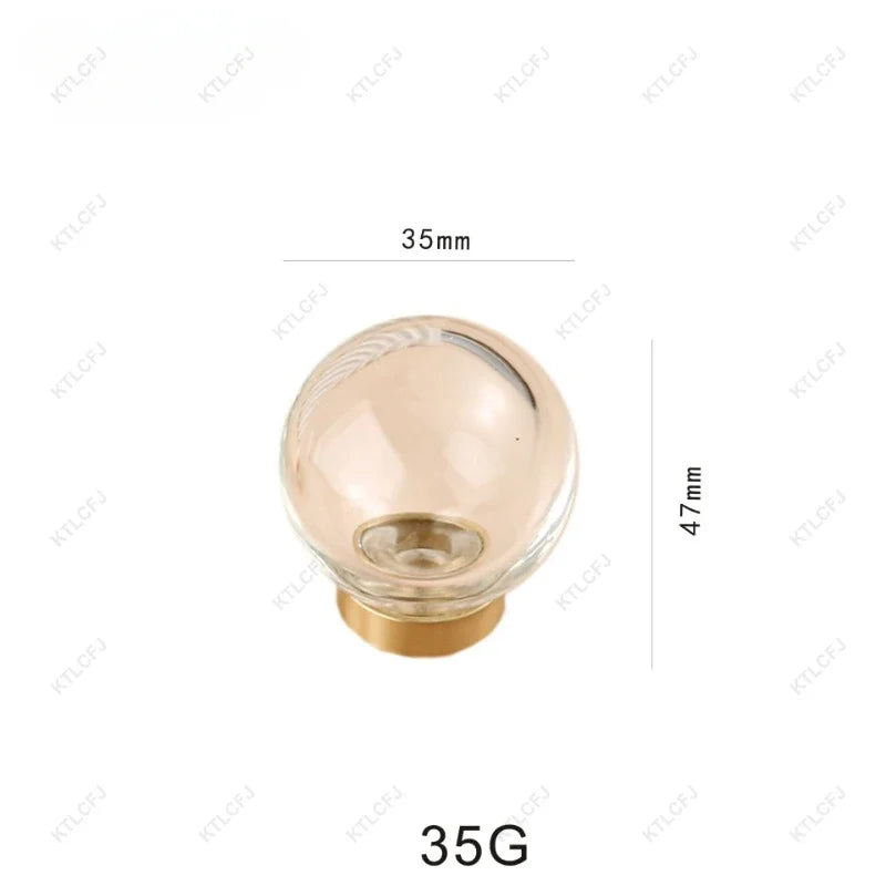 Luz de luxo estilo europeu bola de cristal alça bronze para decoração