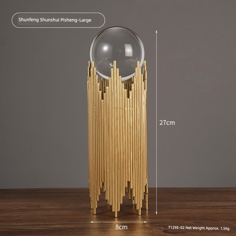 Bola de cristal arte decoração acessível luxo high-end armário de vinho