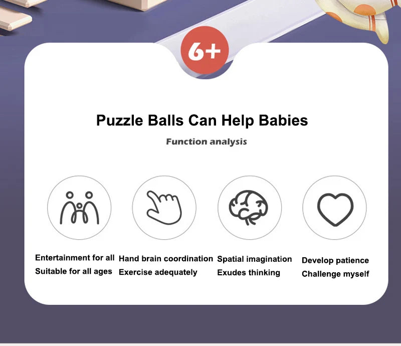 100 Bola mágica de intelecto 3D quebra-cabeça Bola labirinto esfera globo brinquedos