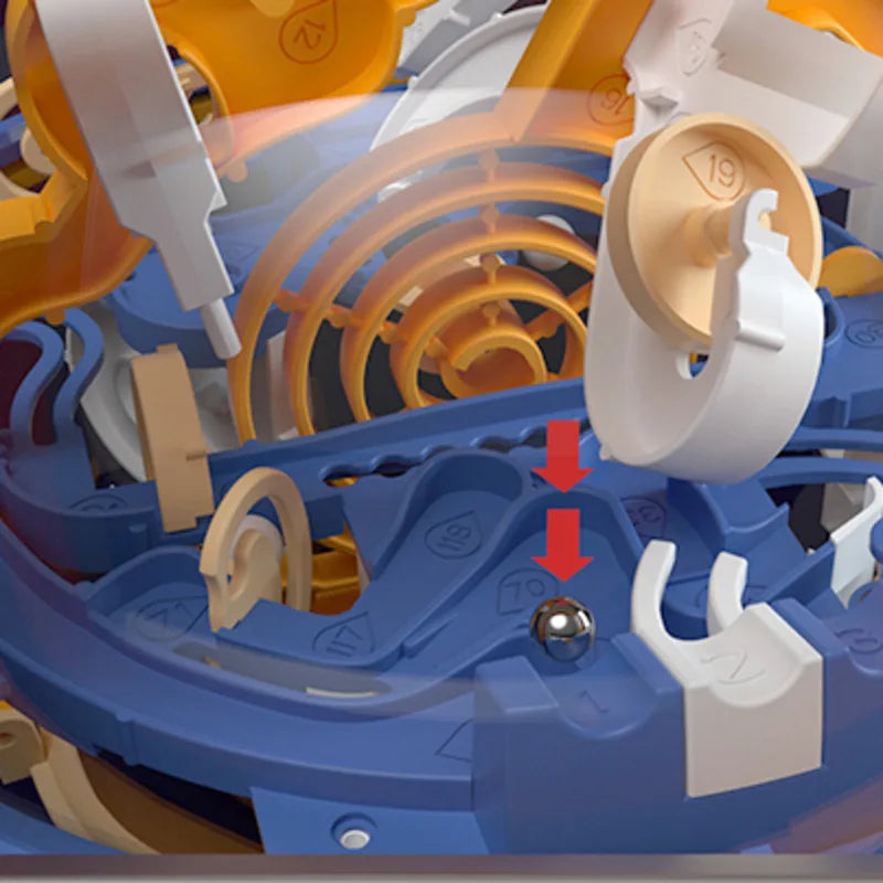 Labirinto mágico intelecto bola esfera educacional globo 3D