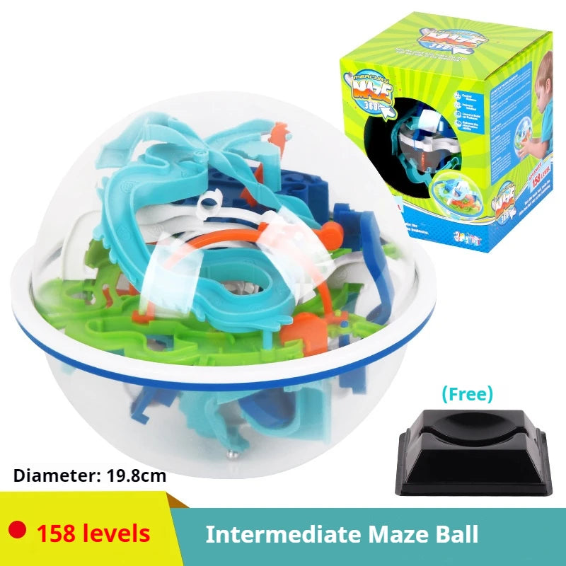 168 3D labirinto mágico intelecto bola esfera globo brinquedos para crianças