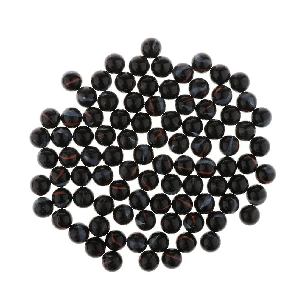 Conjunto de 90 peças de Bolas de vidro de mármore para jogo de damas