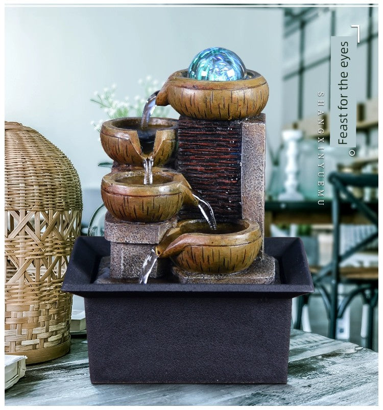 Fonte de decoração para sala de estar feng shui