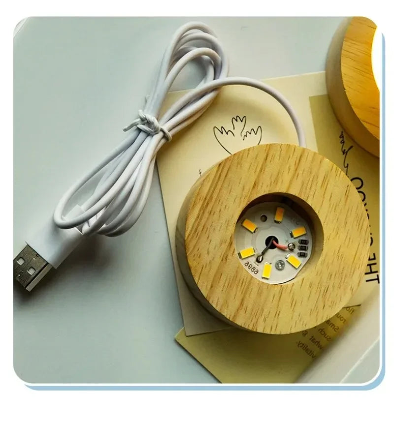 Lua galáxia bola de cristal bonito dos desenhos animados esferas de cristal luz 3D