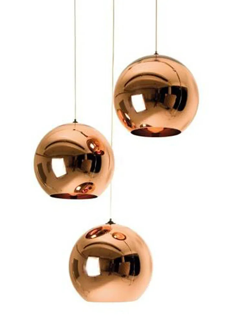 Lustre de bola de vidro criativo restaurante café bar estação corredor bola lustre lâmpada