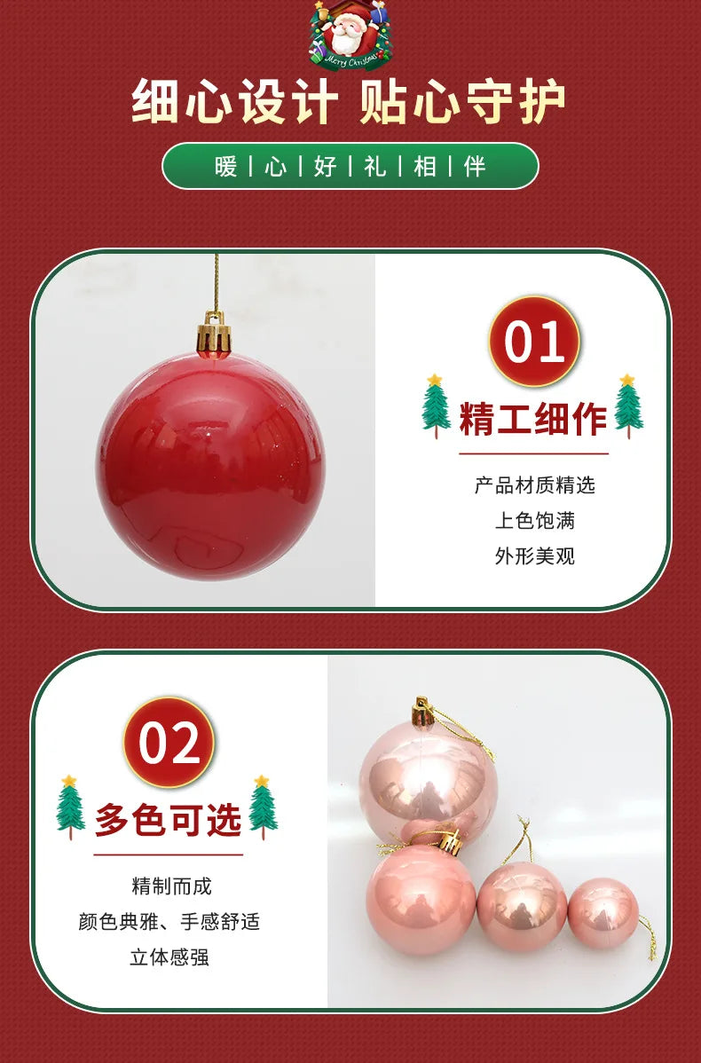 Enfeites de bola de natal 4-8cm 36 peças, luz pérola, árvore de natal, decoração de festa