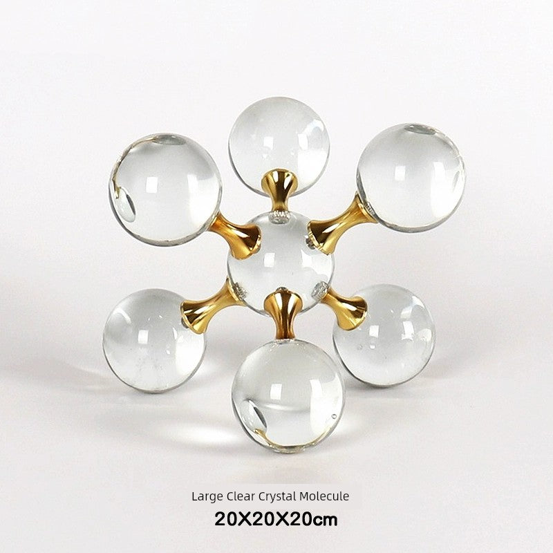 Luz moderna de luxo geométrica cruz metal cristal bola