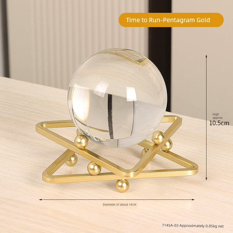 Bola de cristal arte decoração acessível luxo high-end armário de vinho