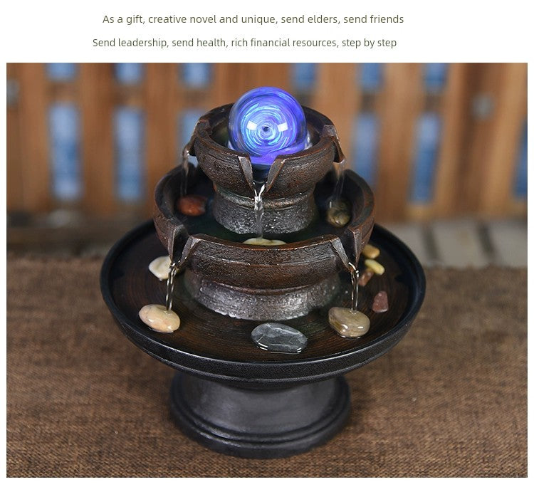 Fonte de decoração para sala de estar feng shui
