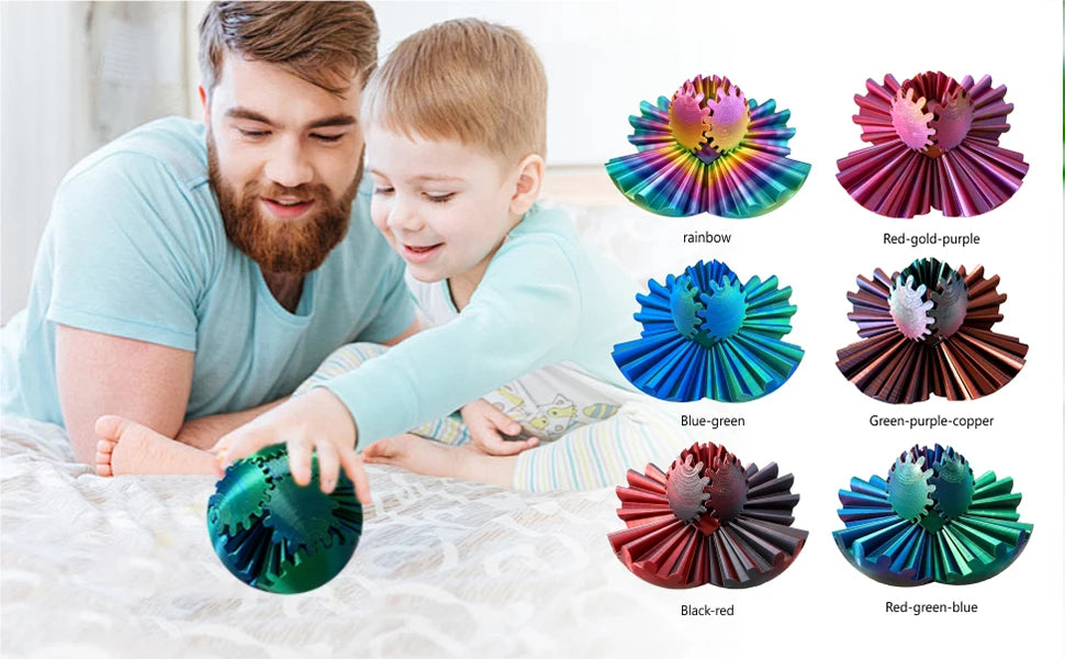 Nova engrenagem Ball-3D impressa bola de engrenagem, bola de rotação