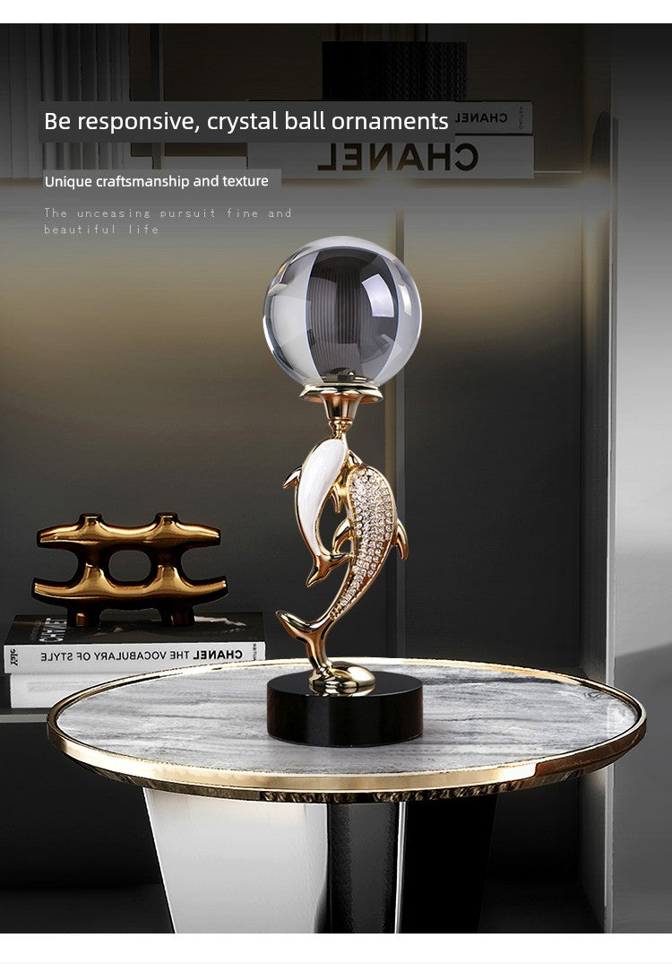 Estilo europeu bola de cristal painel de superfície de mesa de escritório