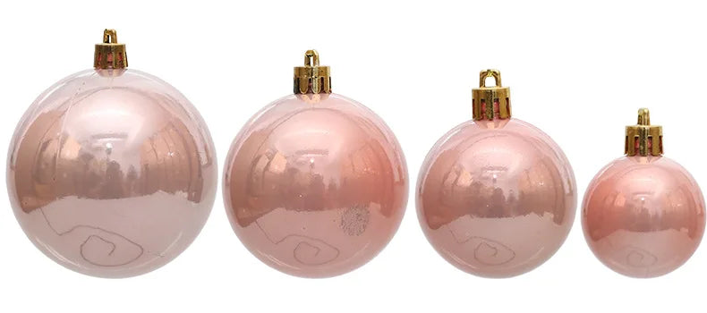 Enfeites de bola de natal 4-8cm 36 peças, luz pérola, árvore de natal, decoração de festa