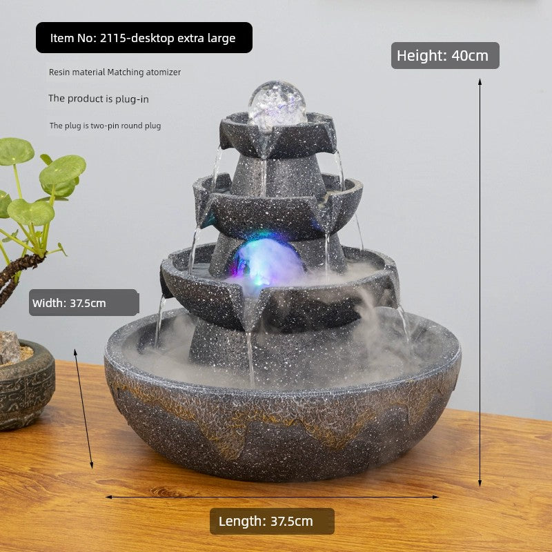 Esfera de decoração Sala de estar Fonte Fengshui