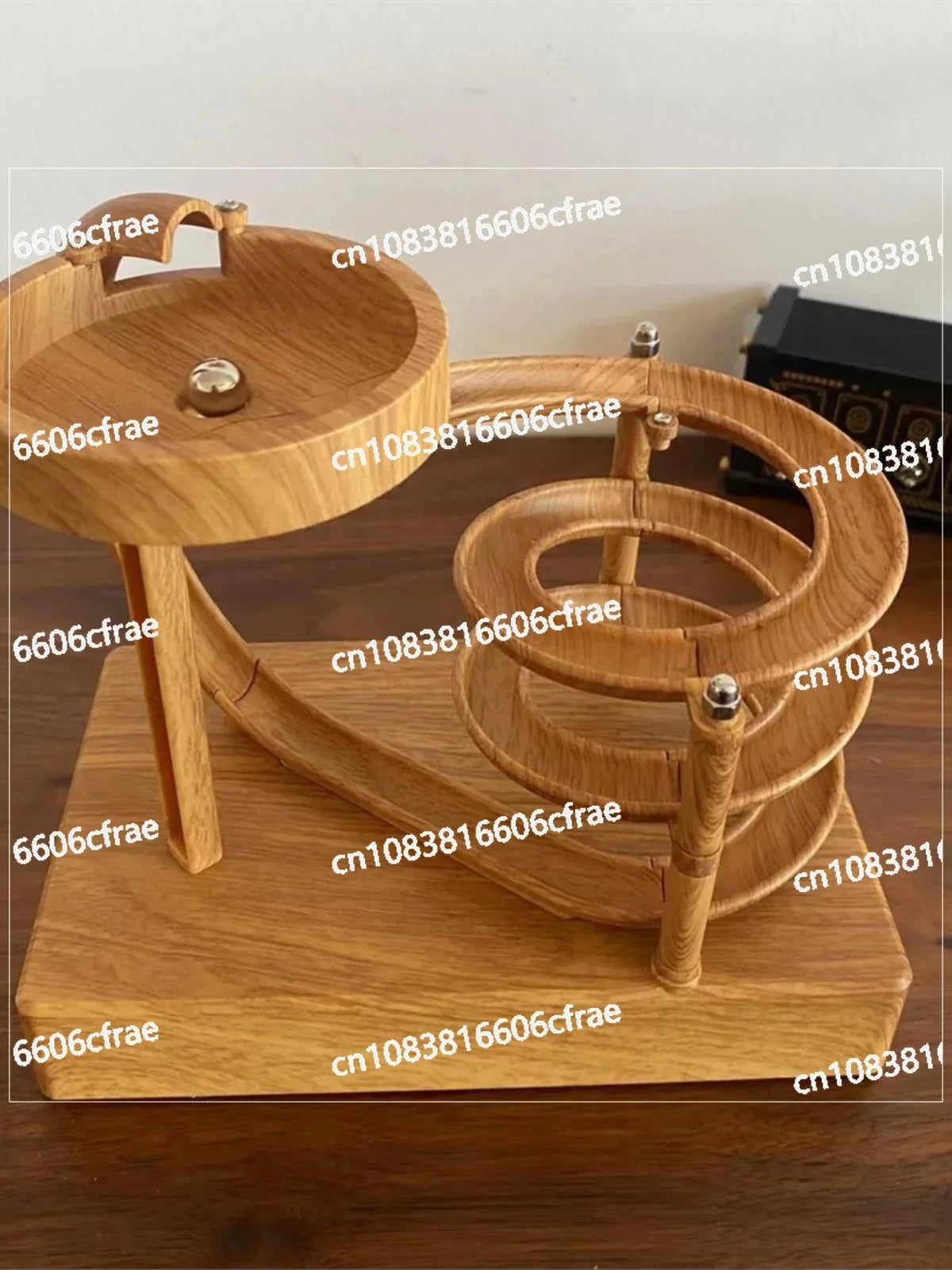 Máquina de tecnologia ímã ornamento mármore, ciclo de bola brinquedo de pista de corrediça magnético