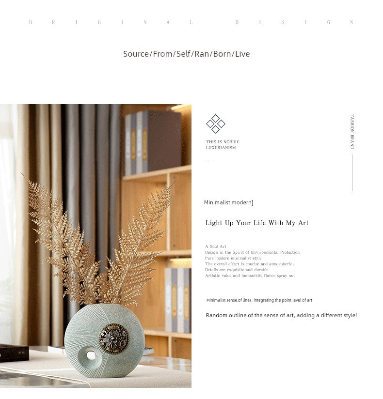 vaso de sala de estar de grau superior em formato esfera