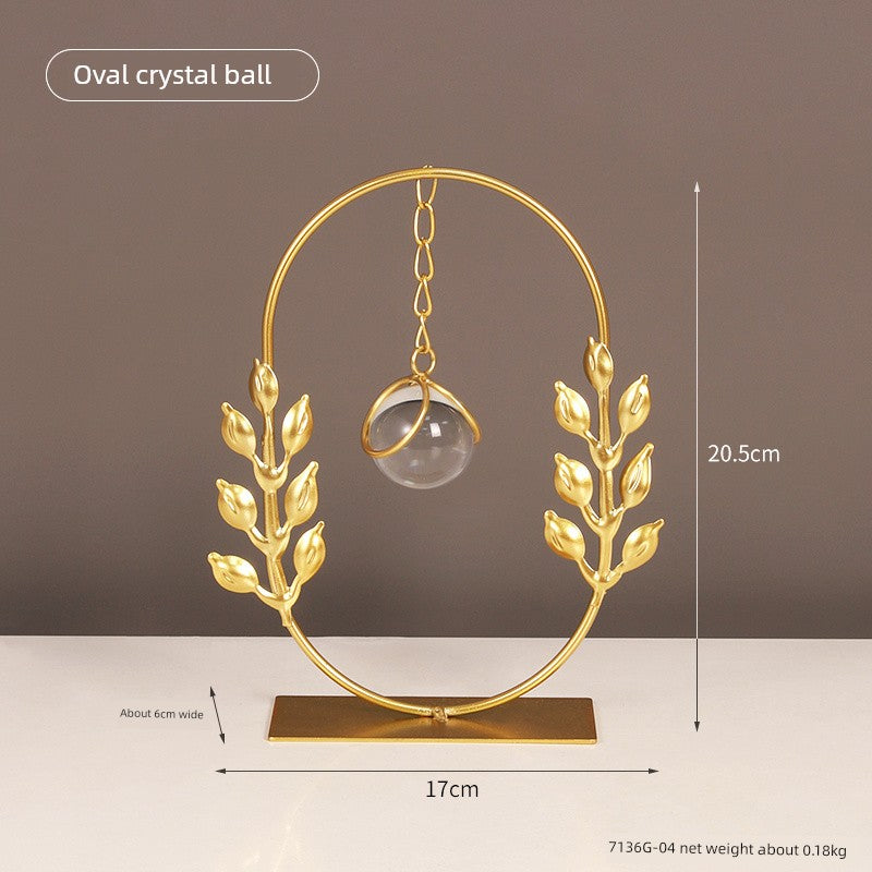 Bola de cristal arte decoração acessível luxo high-end armário de vinho