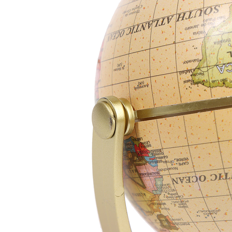 Mapa mundi terrestre globo terrestre com suporte, brinquedo educacional de geografia