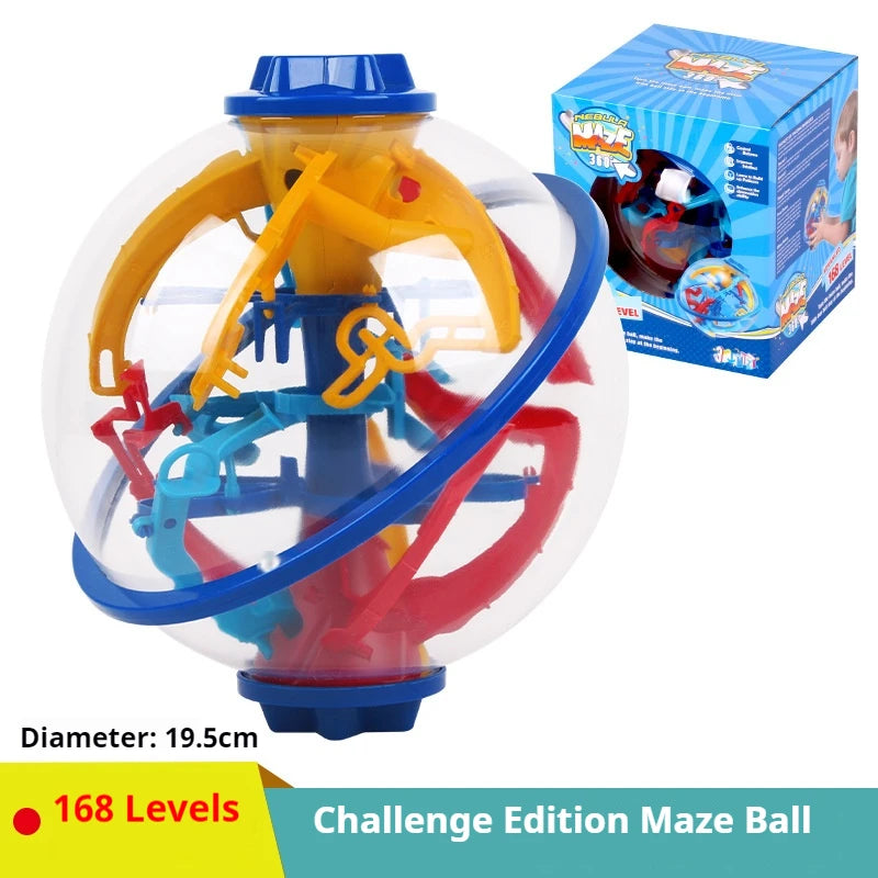 168 3D labirinto mágico intelecto bola esfera globo brinquedos para crianças